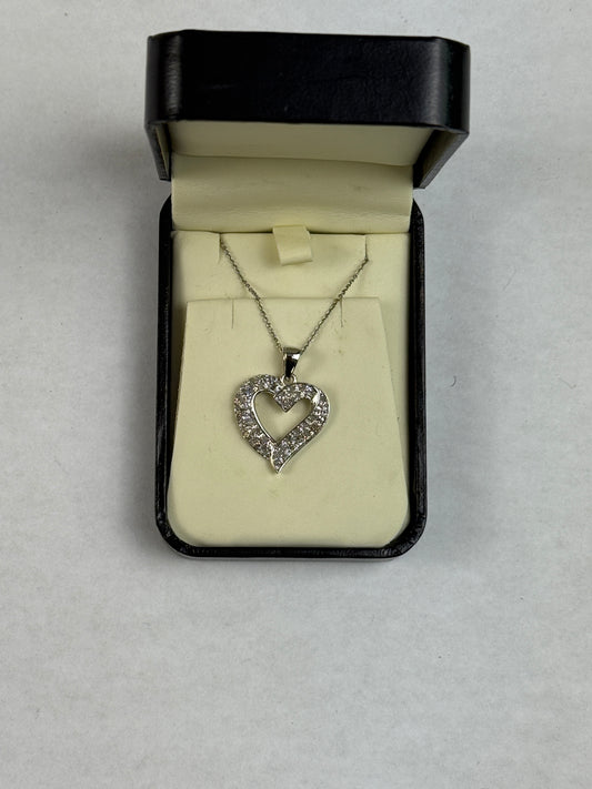 Sterling Silver Chain with Heart Shaped Pendant
