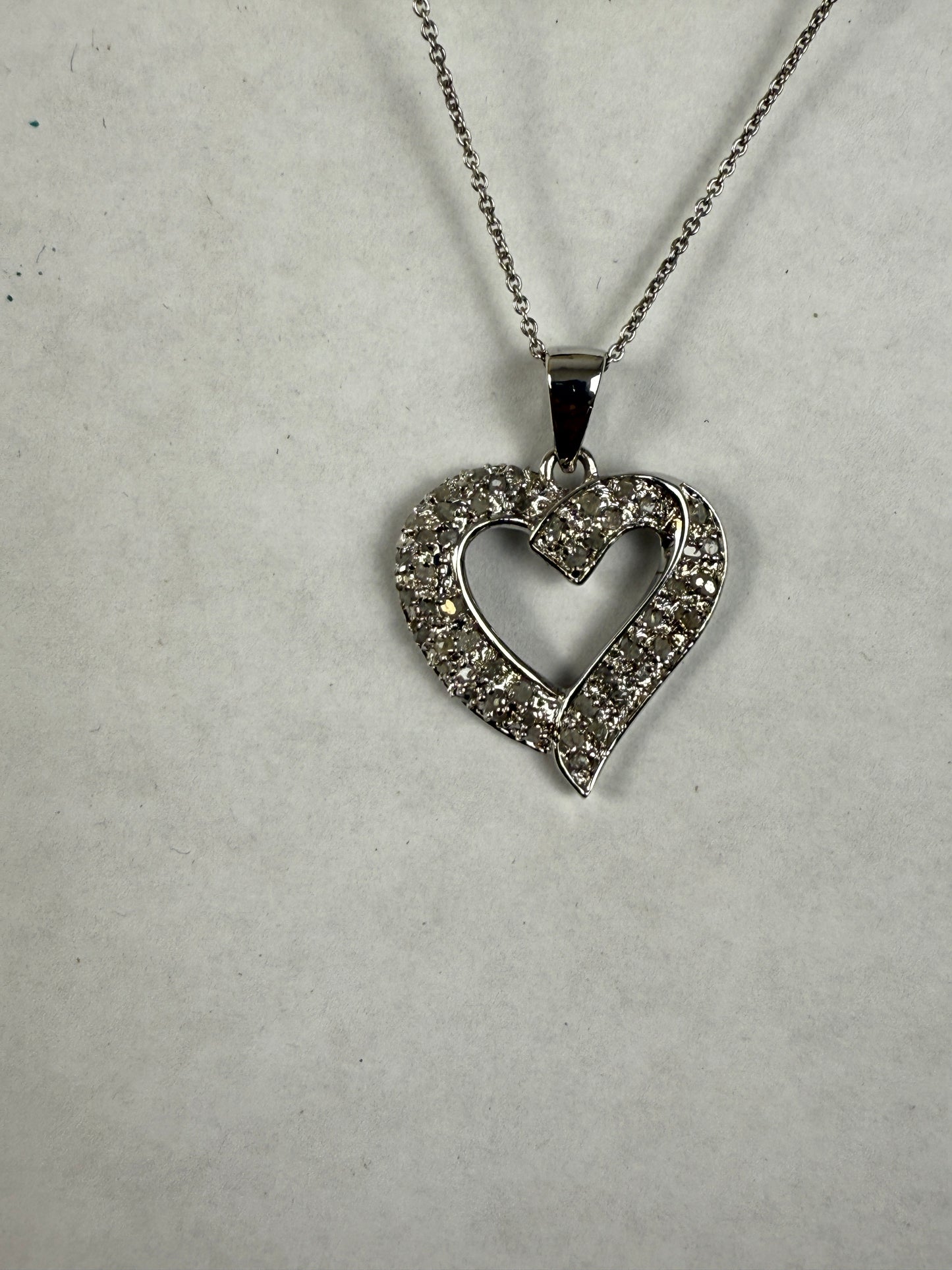 Sterling Silver Chain with Heart Shaped Pendant