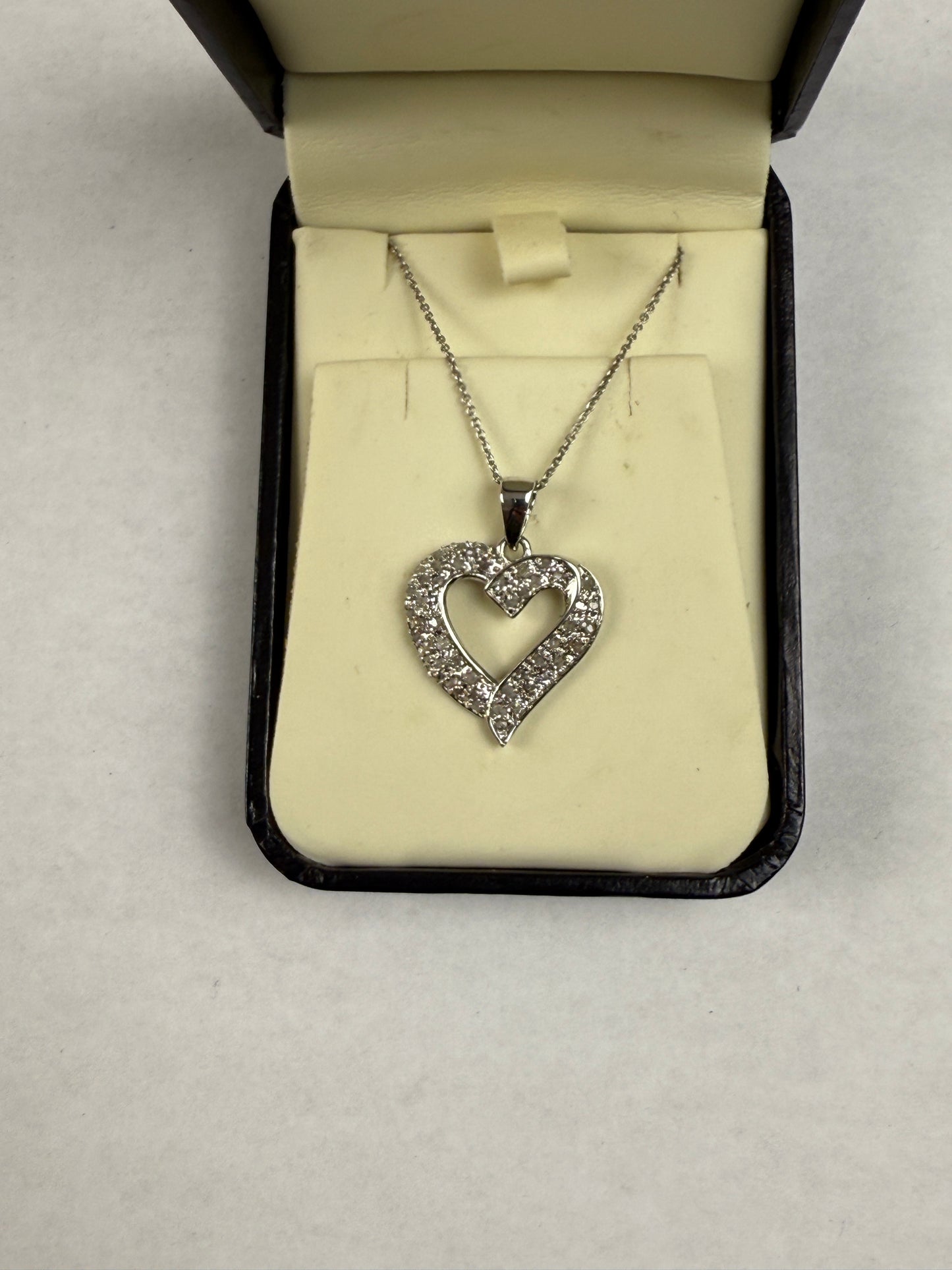 Sterling Silver Chain with Heart Shaped Pendant